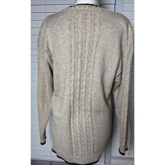 Lizwear Petite Small Vintage Knit Cardigan Old Money Aesthetic 90s Preppy - Picture 5 of 11